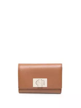 Furla кошелек с логотипом, коричневый