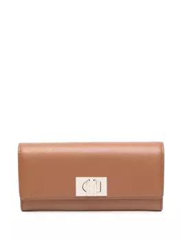 Furla кошелек с логотипом, коричневый