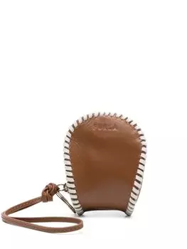 Furla кошелек с тисненым логотипом, коричневый