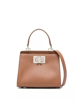 Furla кожаная сумка-тоут, коричневый