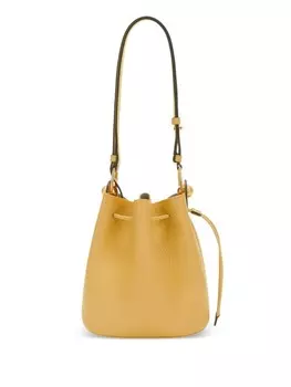 Furla кожаная сумка-ведро, желтый