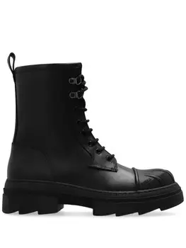 Furla кожаные ботильоны, черный