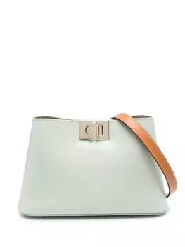 Furla лакированная сумка на плечо Fleur, синий