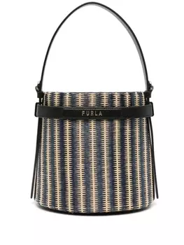 Furla плетеная сумка-ведро Giove, черный