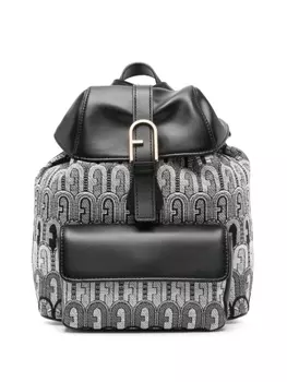 Furla рюкзак Flow с жаккардовым логотипом, серый