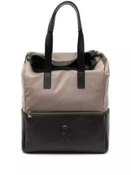 Furla рюкзак с тисненым логотипом, коричневый