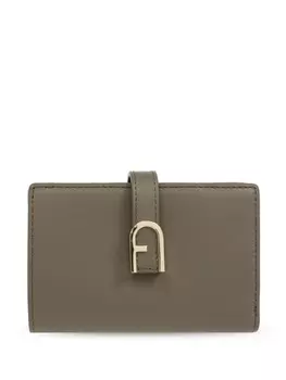 Furla средний кошелек из кожи Flow, зеленый