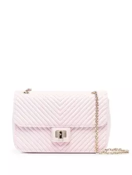 Furla стеганая сумка через плечо, розовый