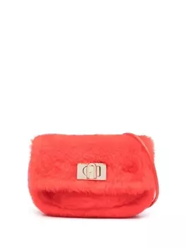Furla сумка через плечо из искусственного меха, красный