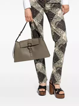 Furla сумка через плечо из кожи Nuvola, серый