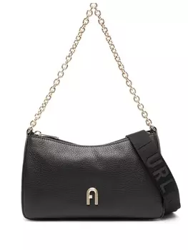 Furla сумка через плечо с логотипом, черный
