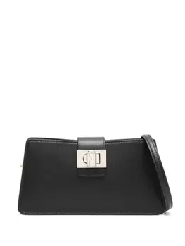Furla сумка через плечо с логотипом, черный