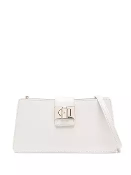 Furla сумка через плечо с логотипом, нейтральный цвет