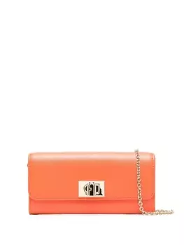 Furla сумка через плечо с логотипом, оранжевый