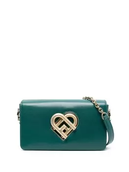 Furla сумка через плечо с логотипом, зеленый