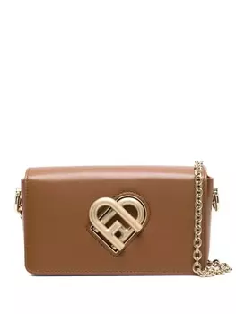 Furla сумка через плечо с поворотной застежкой, коричневый