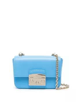 Furla сумка через плечо с тисненым логотипом, синий