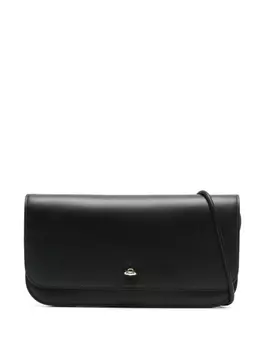 Furla сумка через плечо с тисненым логотипом, черный