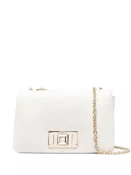 Furla сумка через плечо с тисненым логотипом, белый