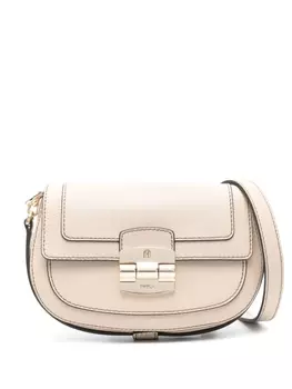 Furla сумка Club 2 из зернистой кожи, нейтральный цвет