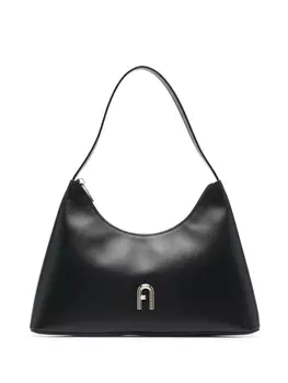 Furla сумка на плечо с логотипом, черный