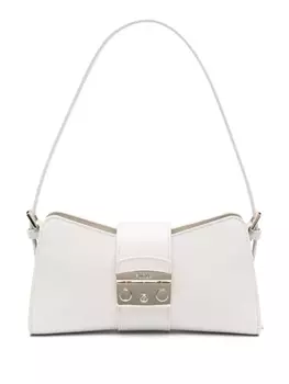 Furla сумка на плечо с логотипом, нейтральный цвет
