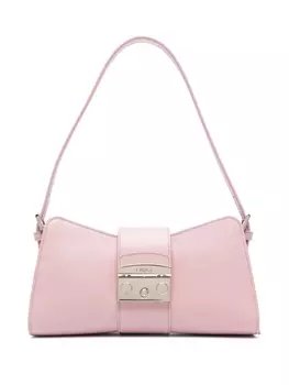 Furla сумка на плечо с логотипом, розовый