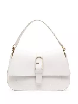 Furla сумка на плечо с пряжкой-логотипом, нейтральный цвет