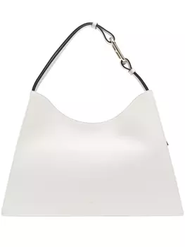 Furla сумка на плечо с тисненым логотипом, нейтральный цвет