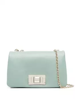 Furla сумка-сэтчел с откидным клапаном, зеленый