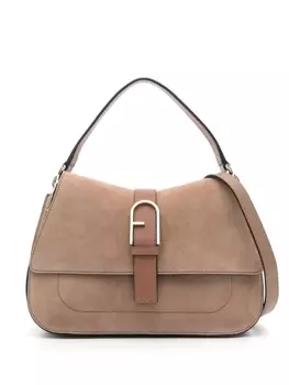 Furla сумка-тоут Flow среднего размера, коричневый