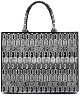 Furla сумка-тоут Opportunity с монограммой, черный