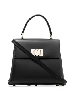 Furla сумка-тоут с логотипом, черный