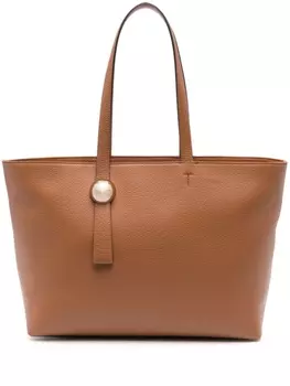 Furla сумка-тоут с логотипом, коричневый