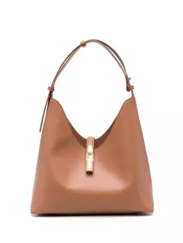 Furla сумка-тоут с логотипом, коричневый