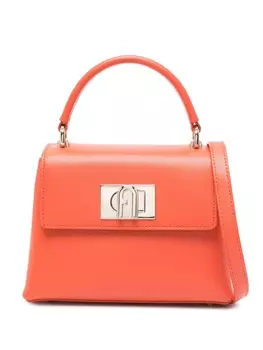Furla сумка-тоут с логотипом, оранжевый