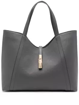 Furla сумка-тоут с логотипом, серый