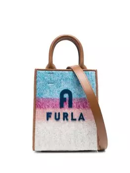 Furla сумка-тоут с логотипом, синий