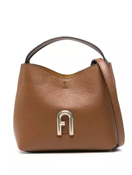 Furla сумка-тоут с монограммой, коричневый