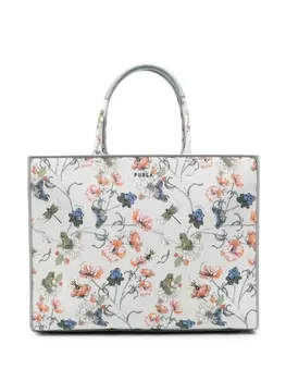 Furla сумка-тоут с принтом, зеленый