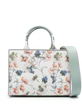 Furla сумка-тоут с принтом, зеленый