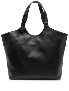 Furla сумка-тоут с пряжкой-логотипом, черный
