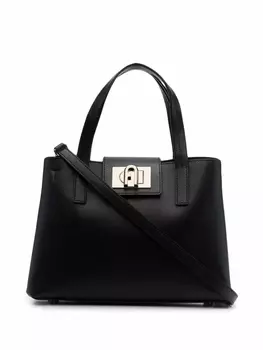 Furla сумка-тоут с верхними ручками, черный