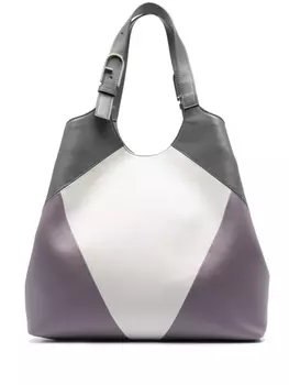 Furla сумка-тоут в стиле колор-блок, серый