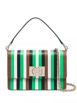 Furla сумка в полоску, зеленый