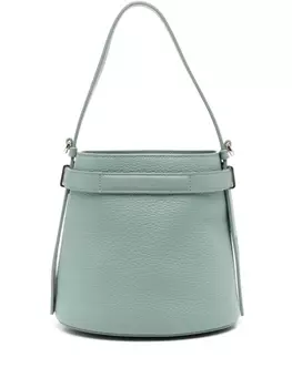 Furla сумка-ведро с тисненым логотипом, зеленый
