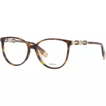 Furla VFU541S 0752 Женские очки в оправе Гавана, полная оправа, овальная, 55 мм