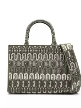 Furla жаккардовая сумка-тоут Toni, зеленый