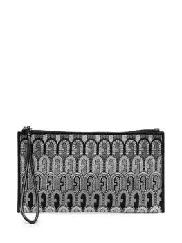 Furla жаккардовый клатч-конверт Toni, черный