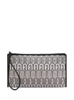 Furla жаккардовый клатч-конверт Toni, черный